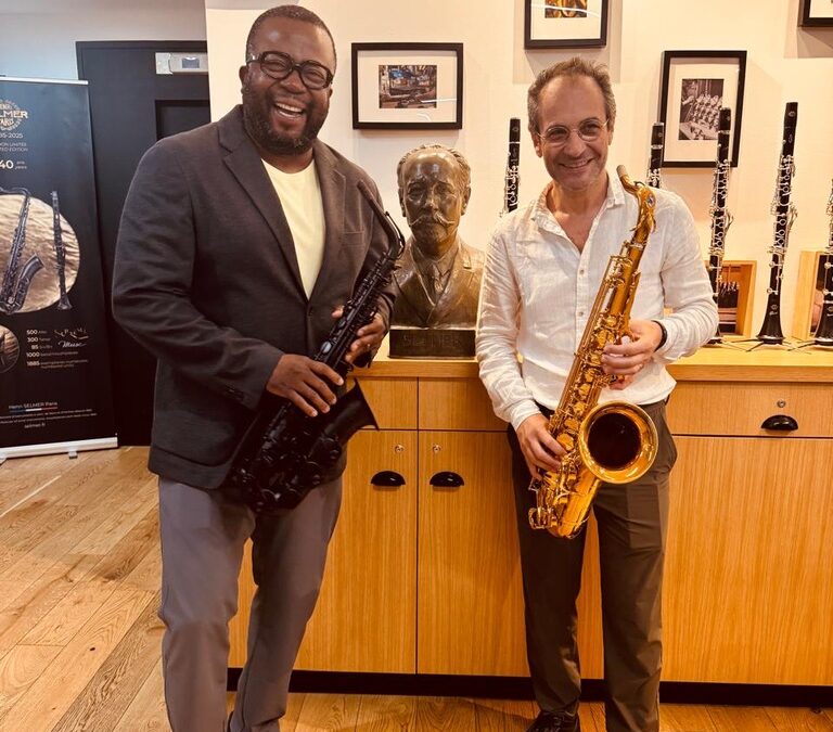 Moreira Chonguiça upgrades from Silver Sax to Gold Series “Selmer Signature” by Henri Selmer Paris, France
